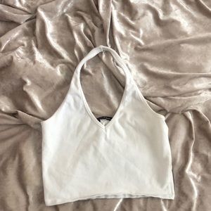 Brandy Melville white halter top